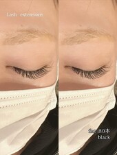 マツエク両目180本　Dカール|myrtille