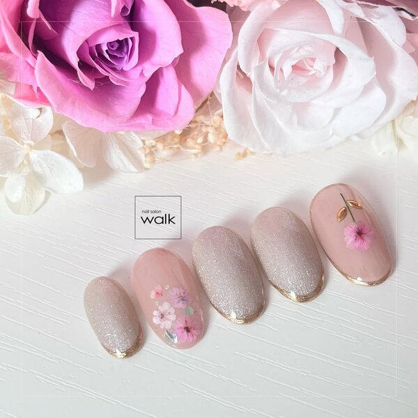 押し花ネイル|nailsalon walk