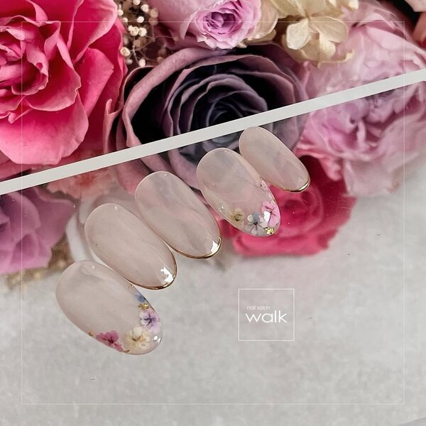 押し花ネイル|nailsalon walk
