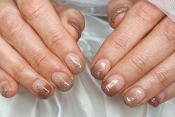 「ハンド 定額デザイン」グラデーションを2色使った上品なデザインです！