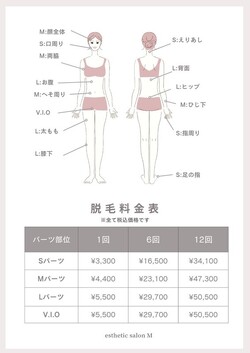 回数券もご用意しています♪|エステティックサロン M