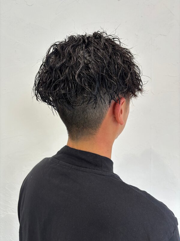 ツーブロック × 黒髪ツイストスパイラル|Infini-Y’s　ウェルディ長泉店