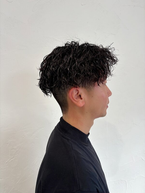 ツーブロック × 黒髪ツイストスパイラル|Infini-Y’s　ウェルディ長泉店
