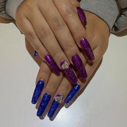 長さ出し×ラメワンカラーネイル★|栃木県宇都宮市　ネイルサロン　ミッシュネイル