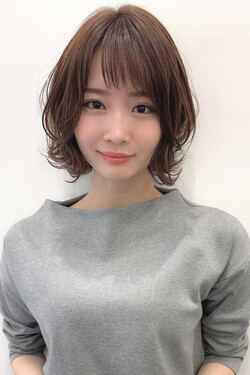 ひし形シルエットのネオウルフ！パーマをかけたボブウルフ！|Hair Make TOP SHAPE