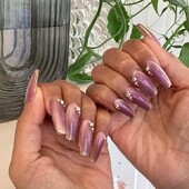 パープルピンクグラデ×マグミラーフレンチネイル★|栃木県宇都宮市　ネイルサロン　ミッシュネイル