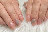 「ハンド 定額デザイン」肌馴染み良いカラーに変更し大人シンプルネイルに^^|Nail Salon Linda