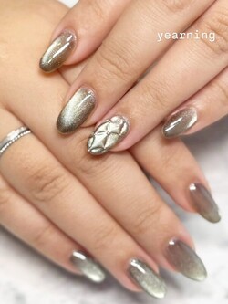 ぷくぷくキルティングネイル|nail salon yearning