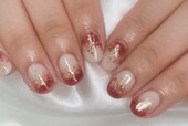 「ハンド 定額デザイン」カラーチェンジしていちごミルクのような雰囲気に♪|Nail Salon Linda