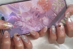 「ハンド ミドルコース」推しの概念ネイル！普段から手元で推し活！ とても素敵です！