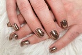 「ハンド ライトコース」京都旅行に向けたニュアンスゴールドネイルです！|Nail Salon Linda