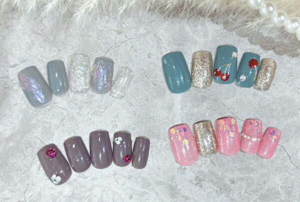 「2025年 春 定額デザイン」季節感を取り入れた定額デザイン！ カラー変更OKで自分らしくアレンジ可能です！|Nail Salon Linda