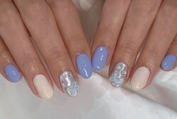 「ハンド 定額デザイン」暖かくなってきてパステルカラー大人気です！