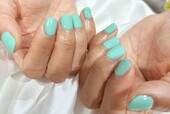 「ハンド ワンカラー」春っぽい爽やかなグリーン！ 春カラーのお客様増えてます！|Nail Salon Linda