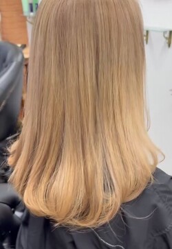 ブリーチ+ミルキーベージュ