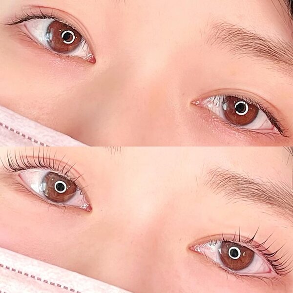 左右差は長さでカバー✨|Lien LASHLIFT