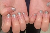 「ハンド グラデーション」クリアベースなので伸びても目立ちづらいです！|Nail Salon Linda