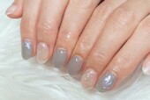 「ハンド 定額デザイン」オーロラパウダーを使ったデザインです！ さりげなくキラキラなお爪に^ ^|Nail Salon Linda
