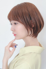 丸みショートボブ×ナチュラル束感バング|Hair Make TOP SHAPE