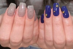 「ハンド ミドルコース」お客様の画像からなるべく同じお色味になるよう調合しています♪|Nail Salon Linda