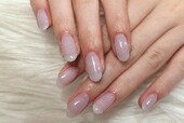 「ハンド ワンカラー」 シアーパープルのワンカラーネイル！涼しげな印象になりました^ ^|Nail Salon Linda