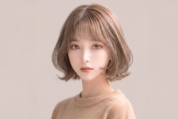 艶カラー×エアリーボブ