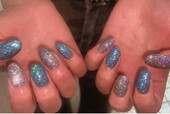 「ハンド ワンカラー」イベントに合わせてラメざくざくのキラキラに☆|Nail Salon Linda