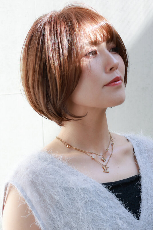 ツヤ感コッパーボブナチュラルショートヘア|Hair Make TOP SHAPE
