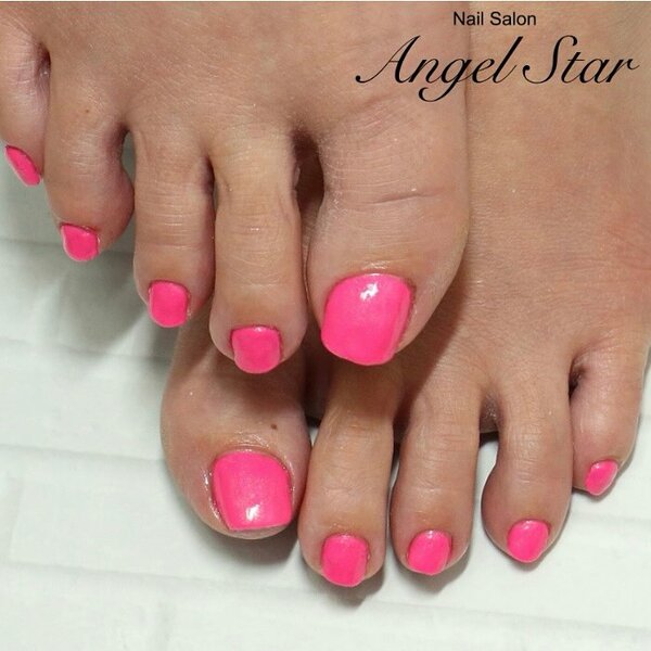 フットネイル（ピンク系）|Nail Salon Angel Star