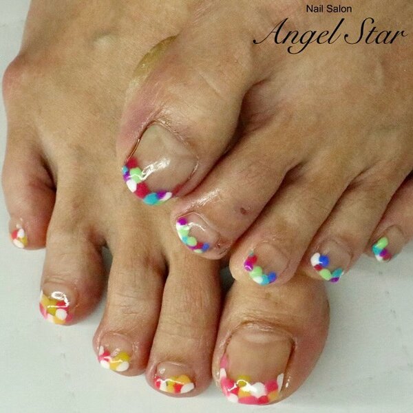 フットネイル（フレンチ）|Nail Salon Angel Star