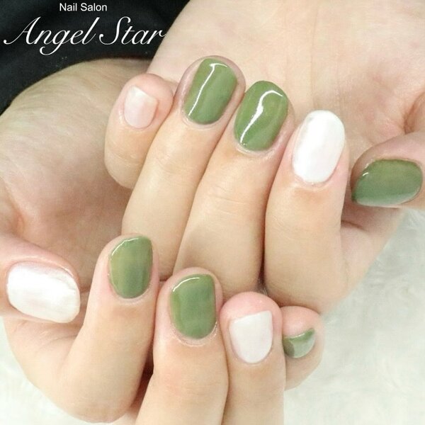 ワンカラーネイル|Nail Salon Angel Star