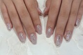 「ハンド 定額デザイン」 淡い透け感が涼しげなカラーです!|Nail Salon Linda