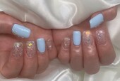 「ハンド 定額デザイン」色変更でより夏らしくなりました！|Nail Salon Linda