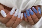 「ハンド ワンカラー＋ミラー」夏らしく、艶感も美しいです！|Nail Salon Linda