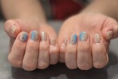 「ハンド 定額デザイン」やわらかいトーンに色味を少しだけ足したデザイン。|Nail Salon Linda
