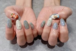 「ハンド ミドルコース」お持ち込みパーツで世界観をそのまま再現しています。|Nail Salon Linda
