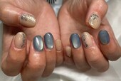 「ハンド ライトコース」マグネットや、オーロラの箔がちゅるんと美しく光ります！|Nail Salon Linda