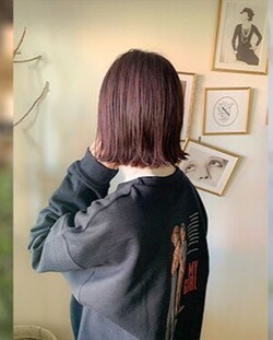 ナチュラルブラウンボブ|Hair make Naked