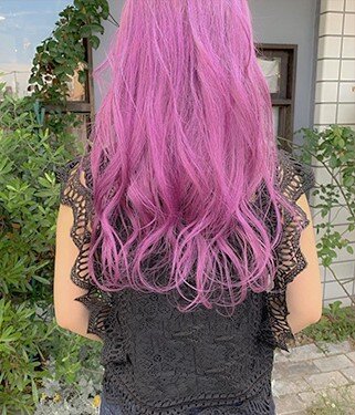 ピンクパープルウェーブ|Hair make Naked
