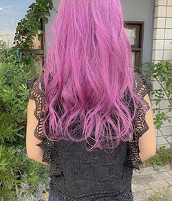 ピンクパープルウェーブ|Hair make Naked
