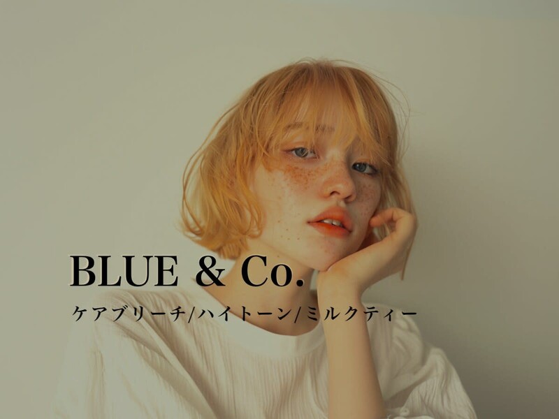 BLUE&Co. 八尾美容室/ブリーチ/カラー/ハイトーン【ブルー】 | 八尾のヘアサロン