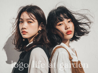 logo life at garden | 田辺のヘアサロン