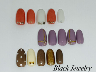 Black jewelry | 武蔵小山のネイルサロン