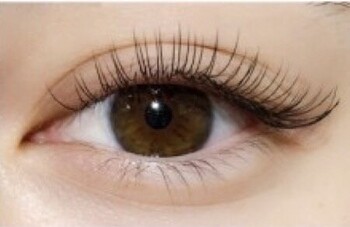 Green eye lash