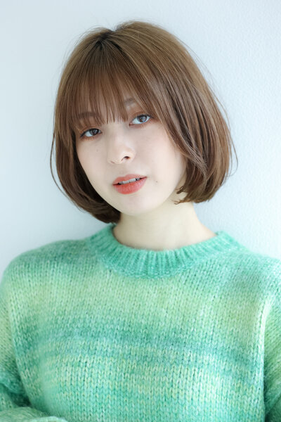 [アイキャッチ]大人可愛いひし形シルエット丸みボブスタイル