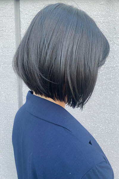 [アイキャッチ]丸みショートボブ×ダークグレージュカラー