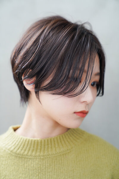 [アイキャッチ]ハンサムショート×透け前髪タイトシルエット