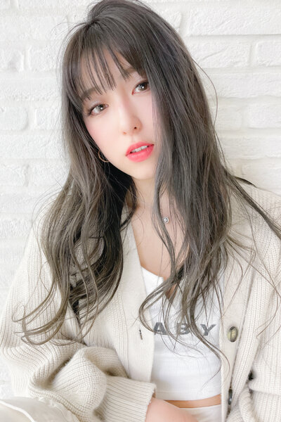 [アイキャッチ]透明感グレージュロング×韓国風レイヤー