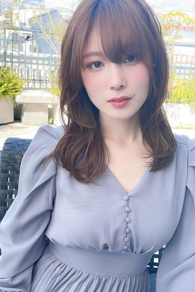 [アイキャッチ]顔まわりレイヤー×くびれミディで韓国風大人ヘアに