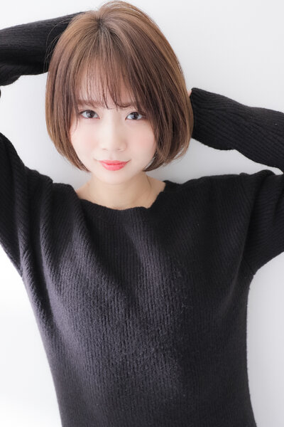 [アイキャッチ]【王道小顔ヘア】乾かすだけでまとまる！丸み内巻きボブ×ミルクティーベージュ